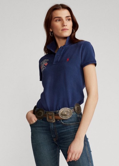 Women's Polo Ralph Lauren Classic Fit Eagle Polo Shirts | 280176LUO